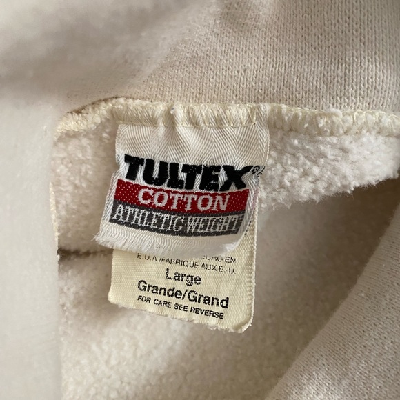 Vintage Tultex Cotton Sioux Chef print Unisex sweatshirt Turtleneck Large - Picture 9 of 12